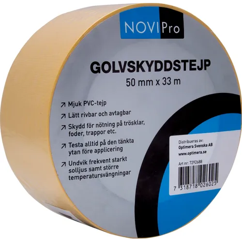 Golvskyddstejp 50 mm, 33 m