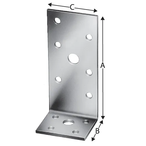 Vinkelbeslag AH CE 90x35x40x2,5 mm