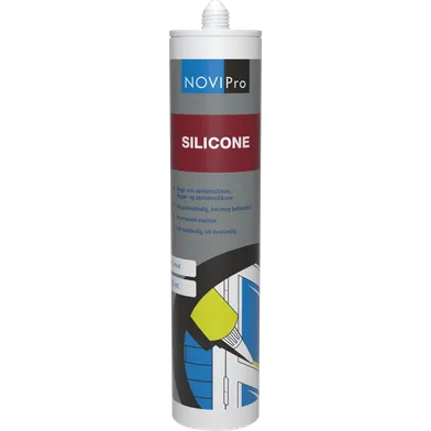 Sanitet- och byggsilikon vit, 310 ml