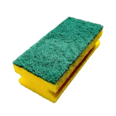 Kökssvamp gul/grön 140x70 mm