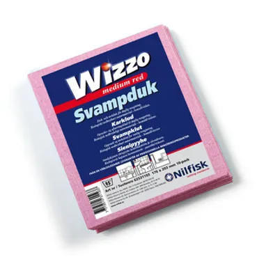 Svampduk röd 10-pack