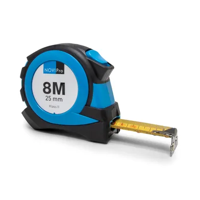 Mätband stål 8 m, 25 mm