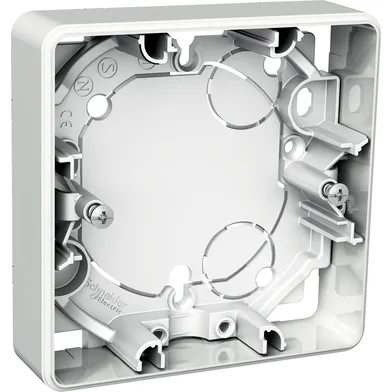 Utanpåliggande dosa Exxact 1-fack, 21 mm