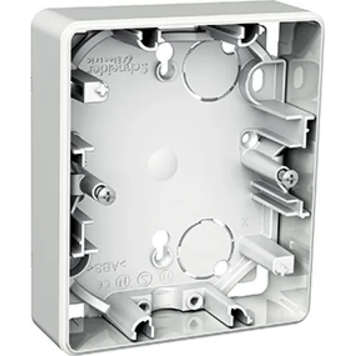 Utanpåliggande dosa Exxact 2-fack, 22 mm