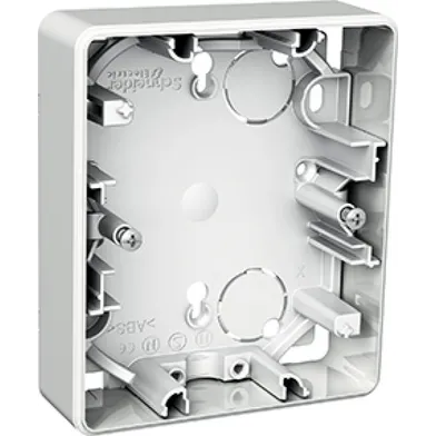 Utanpåliggande dosa Exxact 2-fack, 22 mm