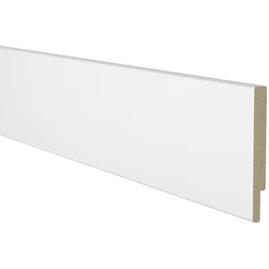 Fönstersmyg m. fals vitmålad MDF, NCS 0500-N 16x150 mm, 4200 mm