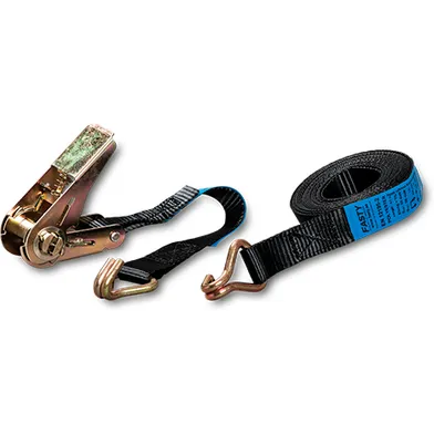 Spännband med krok 5 m 25 mm, 800 kg, svart