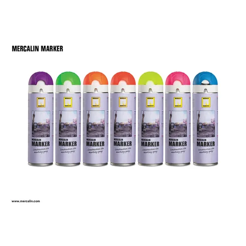 Märkspray Flourescerande Vit, 500 ml