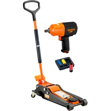 Hjulbytes-set Domkraft, Mutterdragare, Krafthylsor