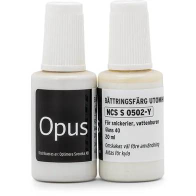 Bättringsfärg Ute Vit S0502-Y, 20 ml