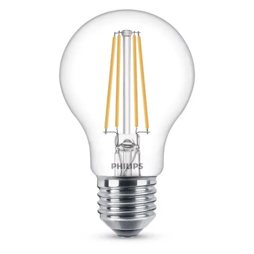 Normallampa LED E27 7 W (60 W), Varmvit, Klar