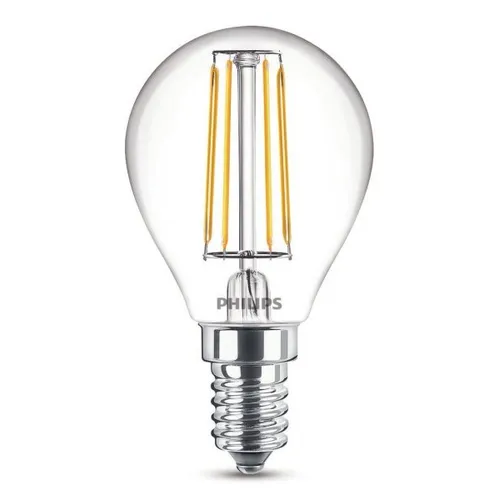 Klotlampa LED E14 4,3 W (40 W), Varmvit, Klar
