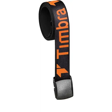 Bälte 40 mm m. stretch 120 cm, Svart/Orange