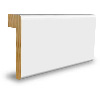 Klackfoder vitmålad furu, klack 12 mm 21x69 mm, 2200 mm