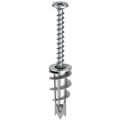 Gipsplugg metall med skruv 4,5x50 mm, 100 st/frp