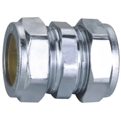 Klämringskoppling rak 12x10 mm, krom